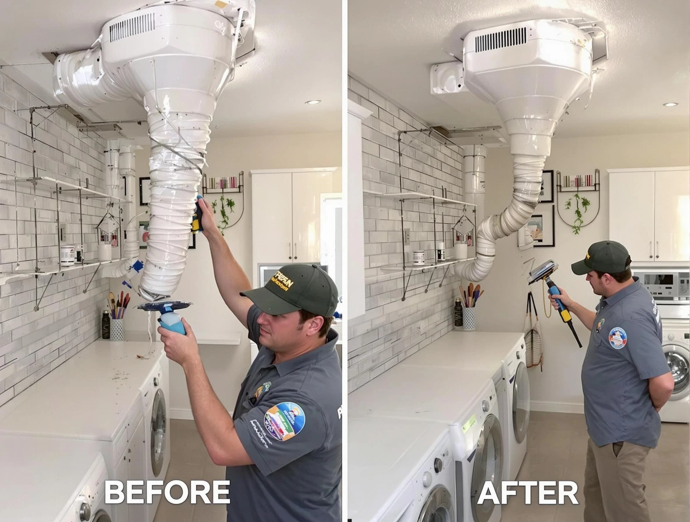 Professional dryer exhaust vent cleaning by Cranston Dryer Vent Cleaning in Cranston