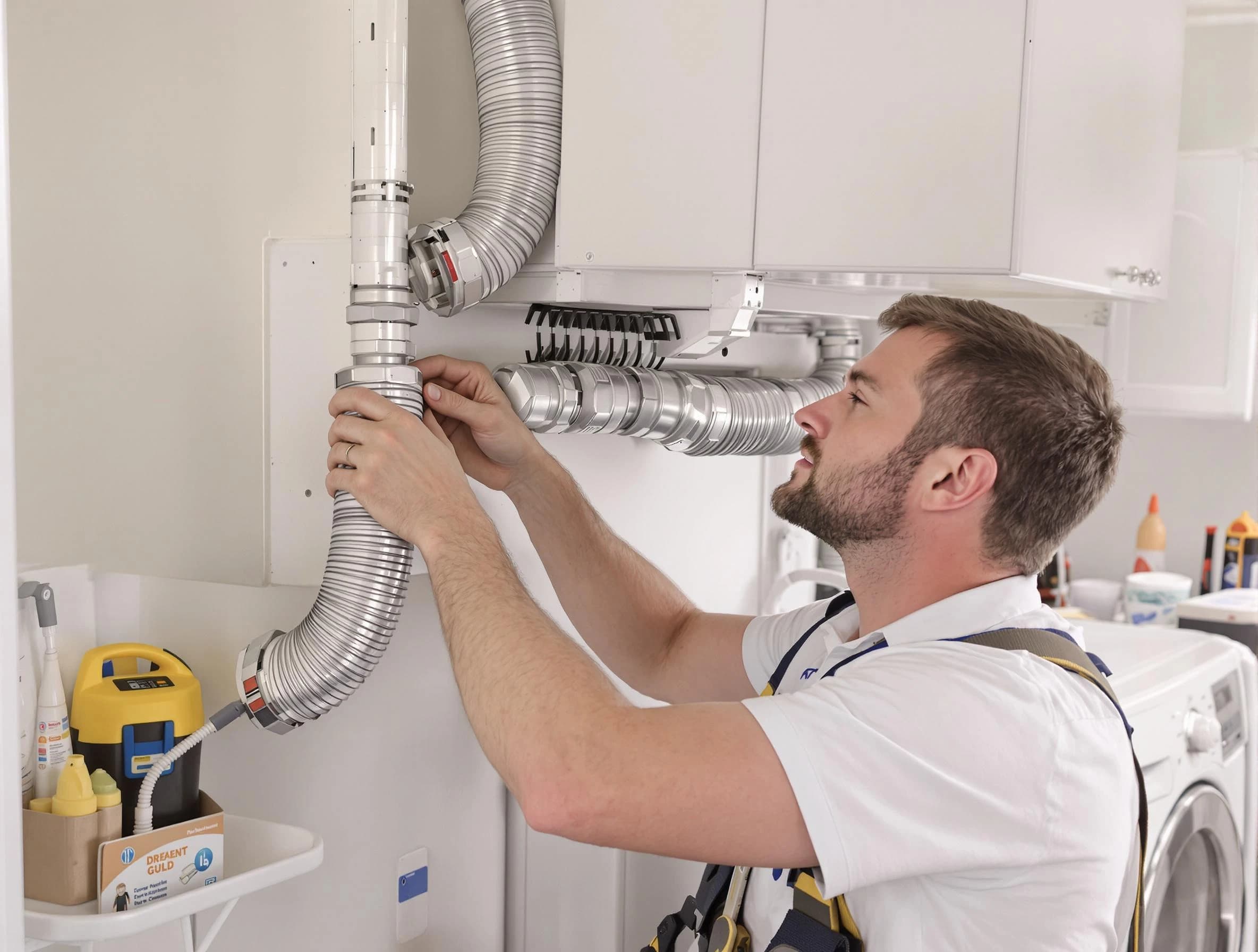 Professional dryer vent repair and installation by Cranston Dryer Vent Cleaning in Cranston