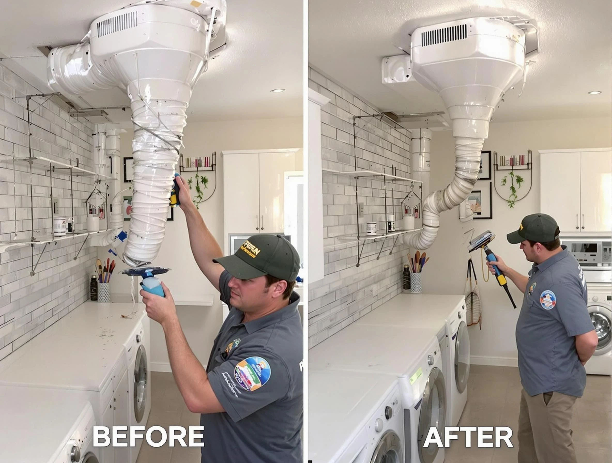 Professional dryer exhaust vent cleaning by Cranston Dryer Vent Cleaning in Cranston